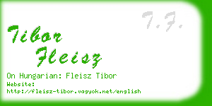 tibor fleisz business card